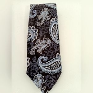 ROBERT TALBOTT Best of Class Nordstrom Men's Silk Neck Tie PAISLEY Blue/Brown